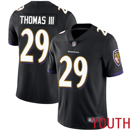 Baltimore Ravens Limited Black Youth Earl Thomas III Alternate Jersey NFL Football #29 Vapor Untouchable